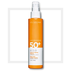 CLARINS | LAIT EN SPRAY | PROTECTION SOLAIRE CORPS | MADO PARFUMERIE RÉUNION